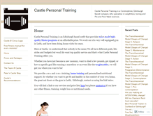 Tablet Screenshot of castlepersonaltraining.com